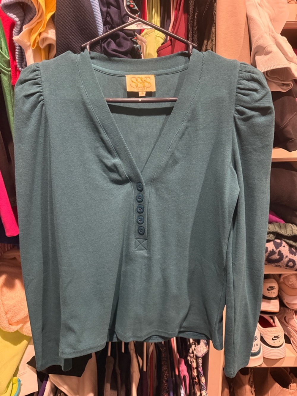 SSYS long sleeve Cece teal XS